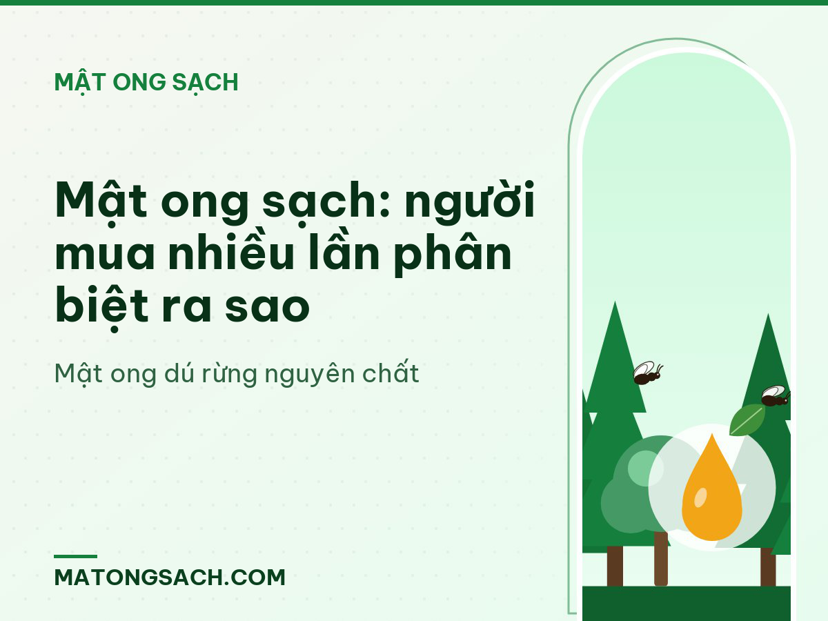 Mật ong sạch: người mua nhiều lần phân biệt ra sao
